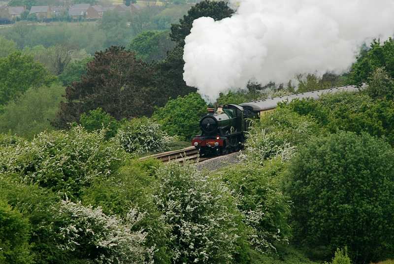 GWR Rood Ashton Hall steam excursion