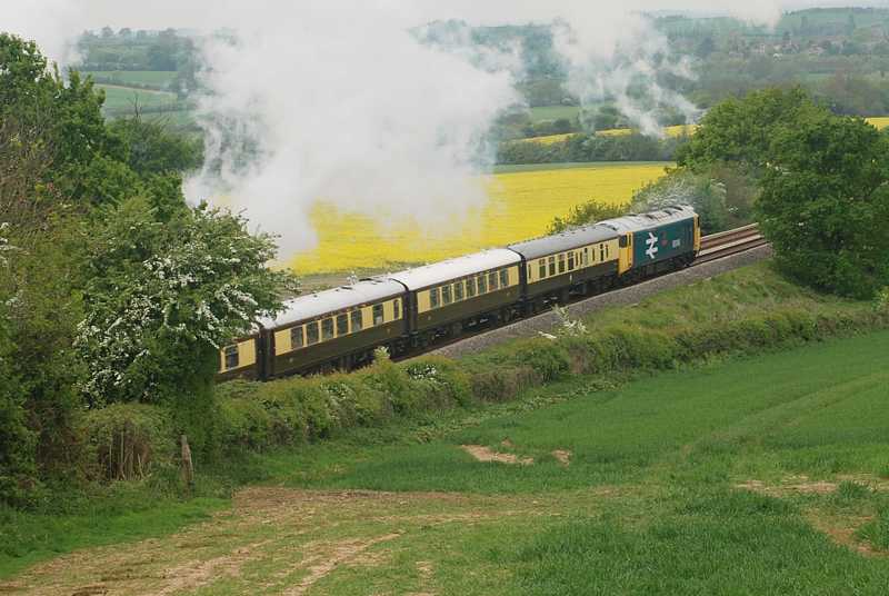 GWR Rood Ashton Hall steam excursion