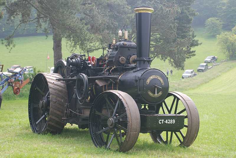 Steam ploughing