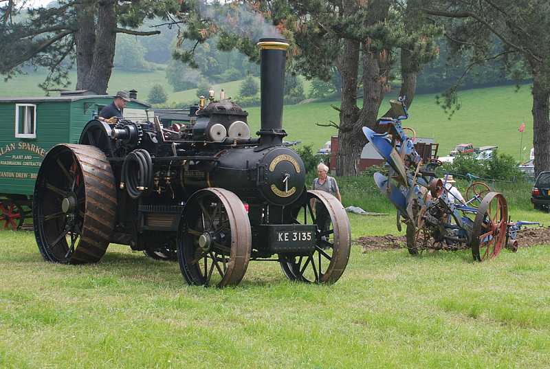 Steam ploughing
