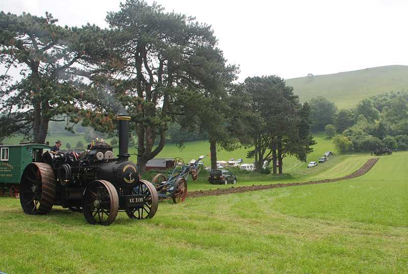 Steam ploughing