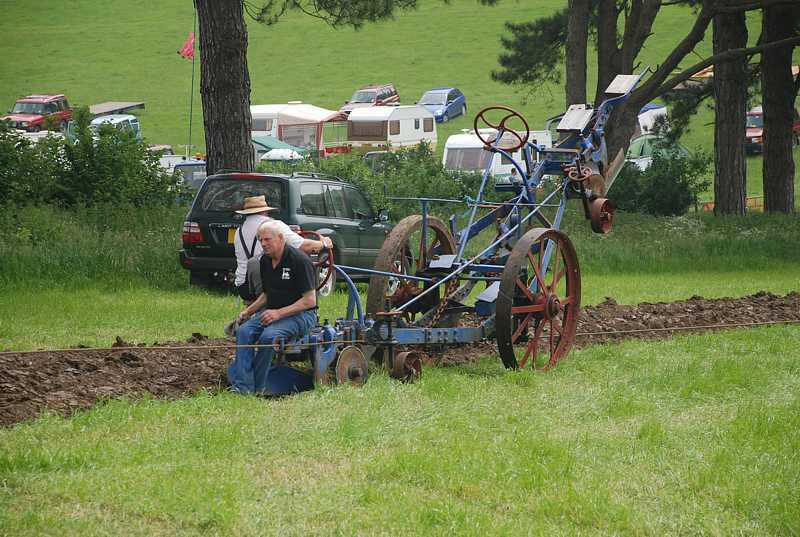 Steam ploughing
