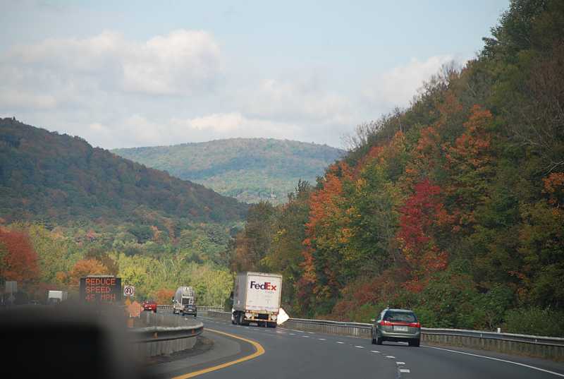 West on Interstate 90